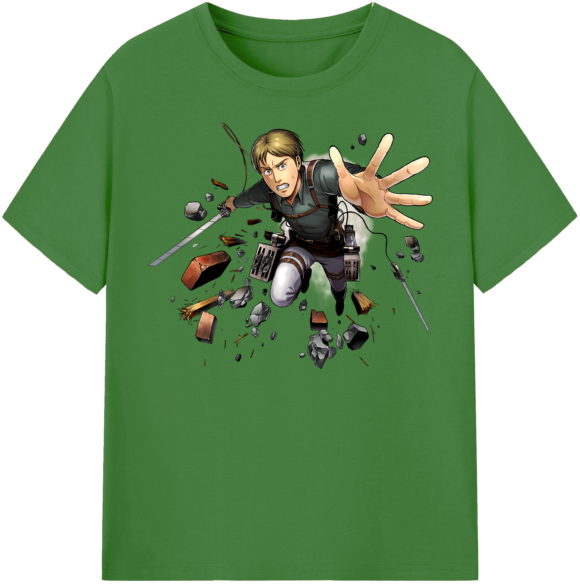 （画像用） 進撃の巨人 Attack on Titan レディースカジュアルプリントTシャツ（綿100％）